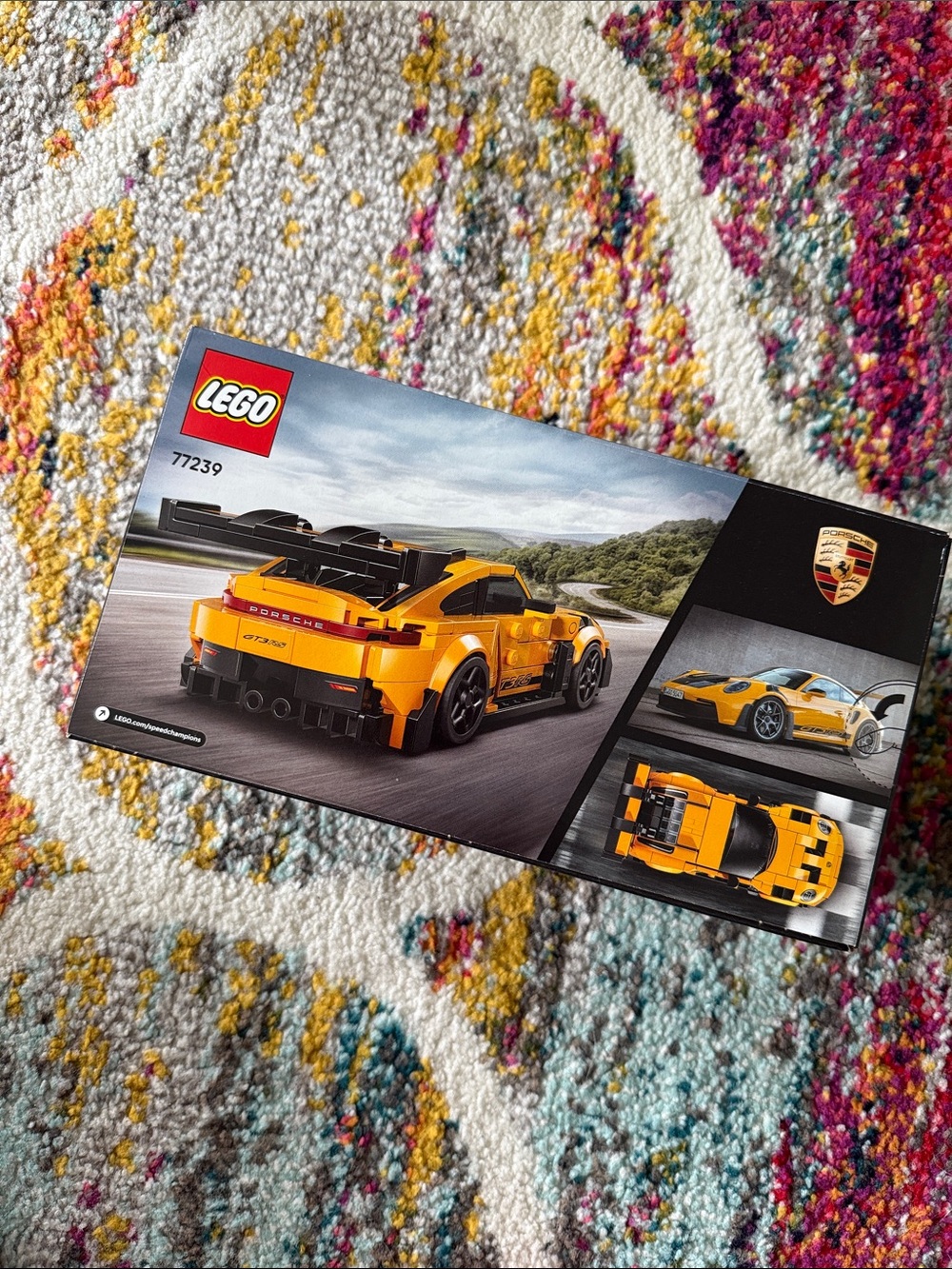 Lego Yellow Porsche 911 GT3 RS Model
